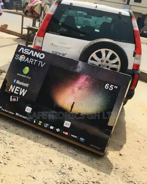 65 Inches Glossy LED Smart UHD Black Electric Asano Tv