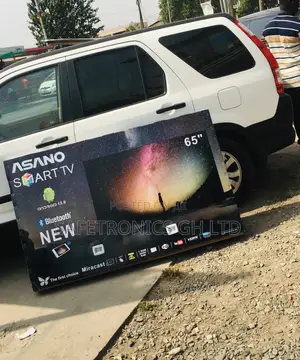 Electric Smart Black Glossy LED 65 Inches Asano UHD Tv
