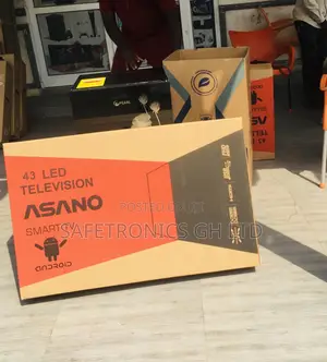LED Glossy Asano Smart Electric 43 Inches Black UHD Tv