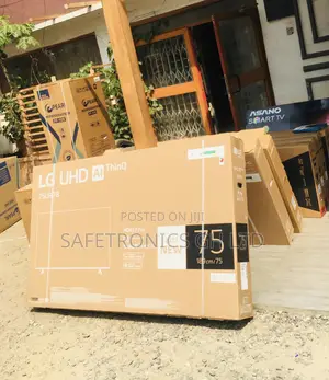 Smart Black UHD UR78 75 Inches Electric LED Glossy Tv