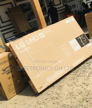 Glossy LED Smart UHD Lg UR78 Electric Black 75 Inches Tv