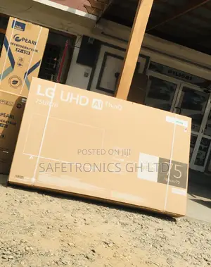 Electric Glossy LED UHD 75 Inches Smart Black Lg Tv