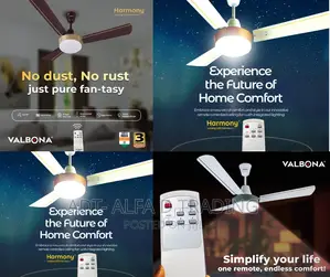 VALBONA 12W - Harmony Ceiling Fan With Led Light And Remote