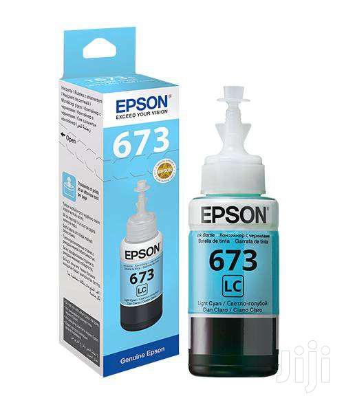 Epson T673 Light Cyan Ink Bottle 70ml