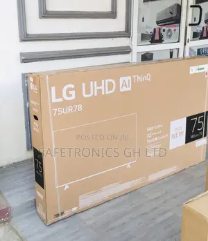 Glossy UHD Electric Black Smart UR78 LED LG 75 Inches Tv