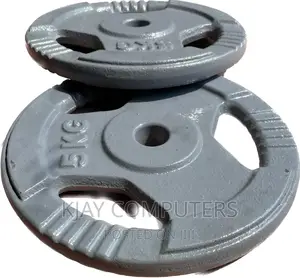 Pair of 5kg Cast Iron Weight Plate