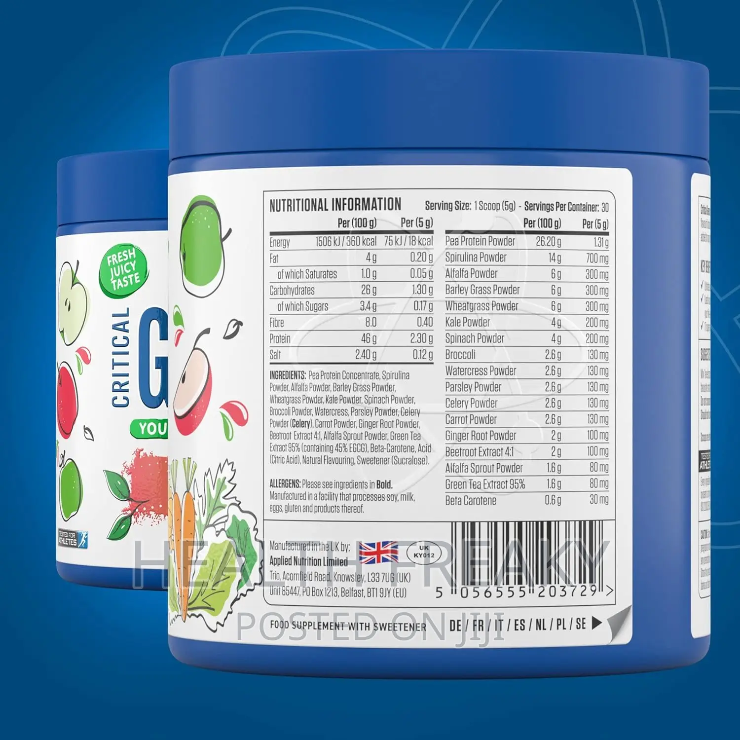 Applied Nutrition Critical Greens Boost Immune System Detox