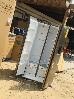 607 Liters Gray Electric TCL Side by Side P520SBN Fridge