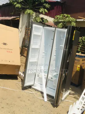 Essential P520SBN TCL Gray Side by Side 607 Liters Fridge
