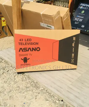 Electric Black 43 Inches Glossy LED Smart Asano UHD Tv
