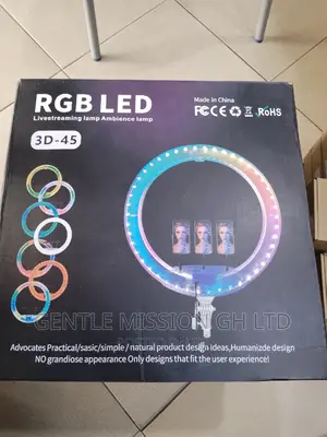 Transparent Ring Light RGB 18inch (3d-45)