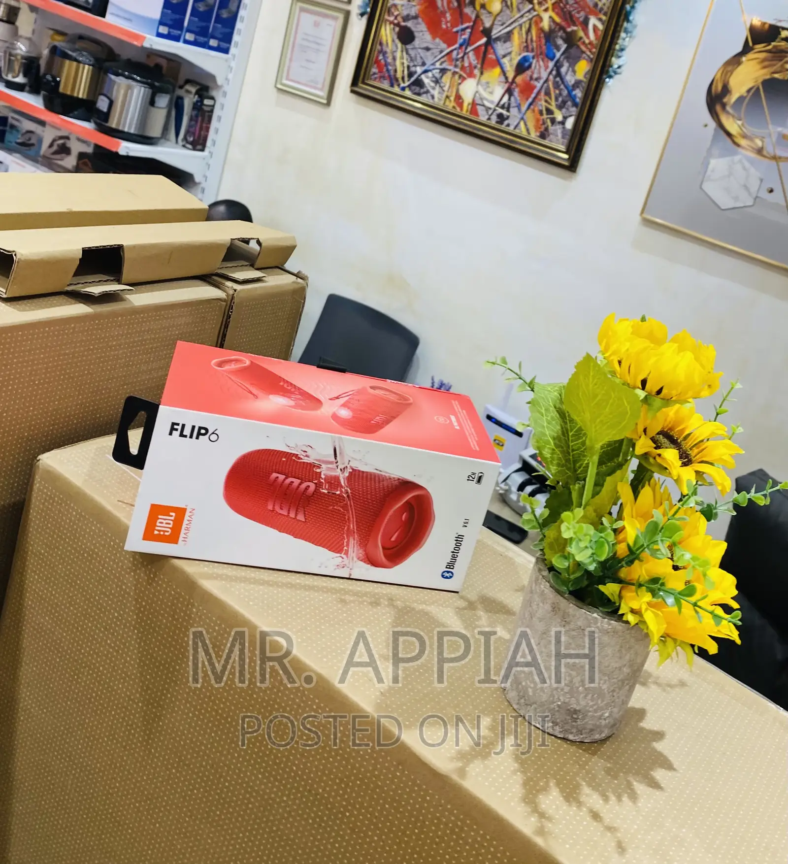 Latest JBL Flip 6 Portable Bluetooth Speaker(Red).
