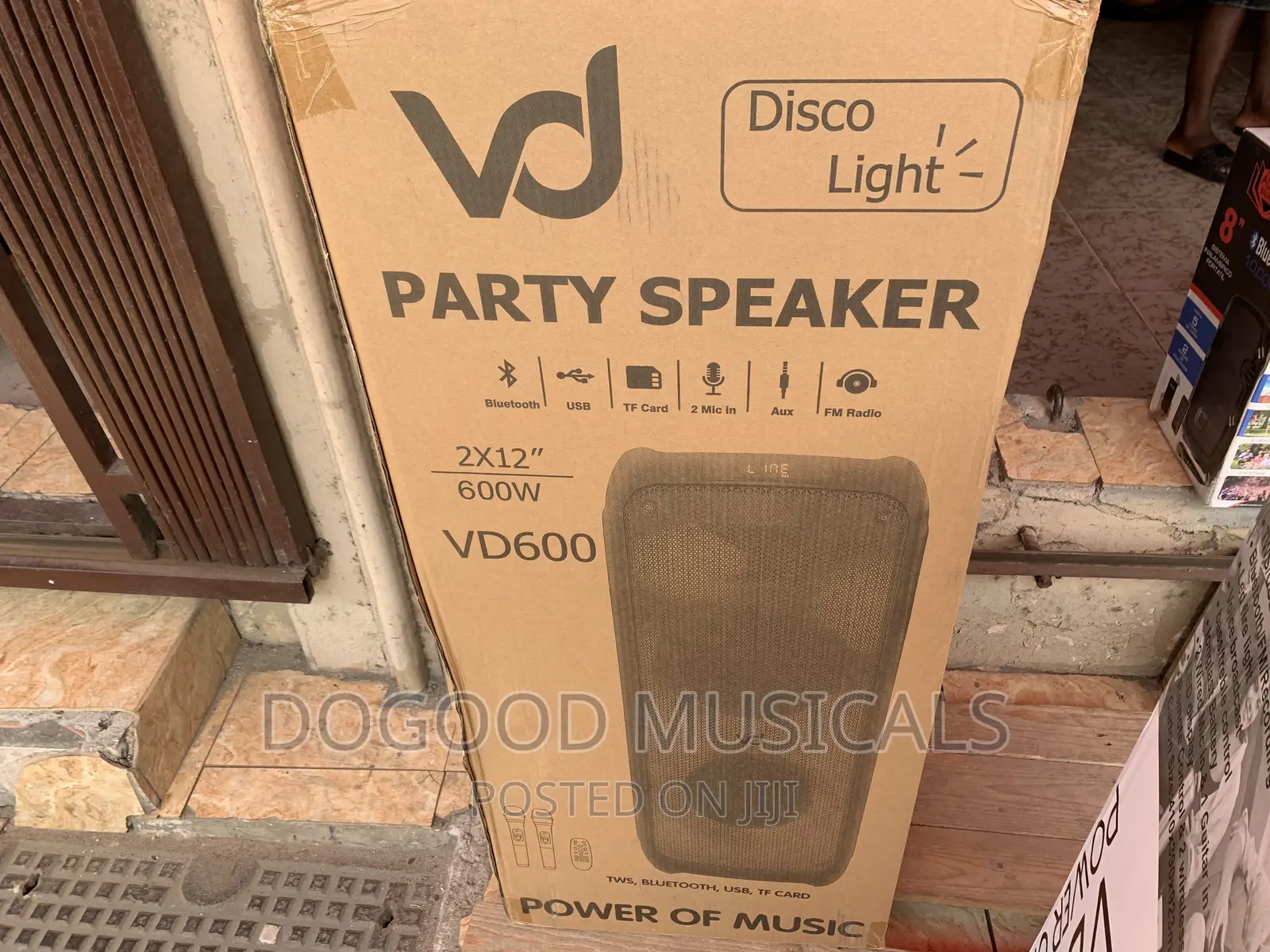 Vd Rechargeable Dual 12inch Party Speaker