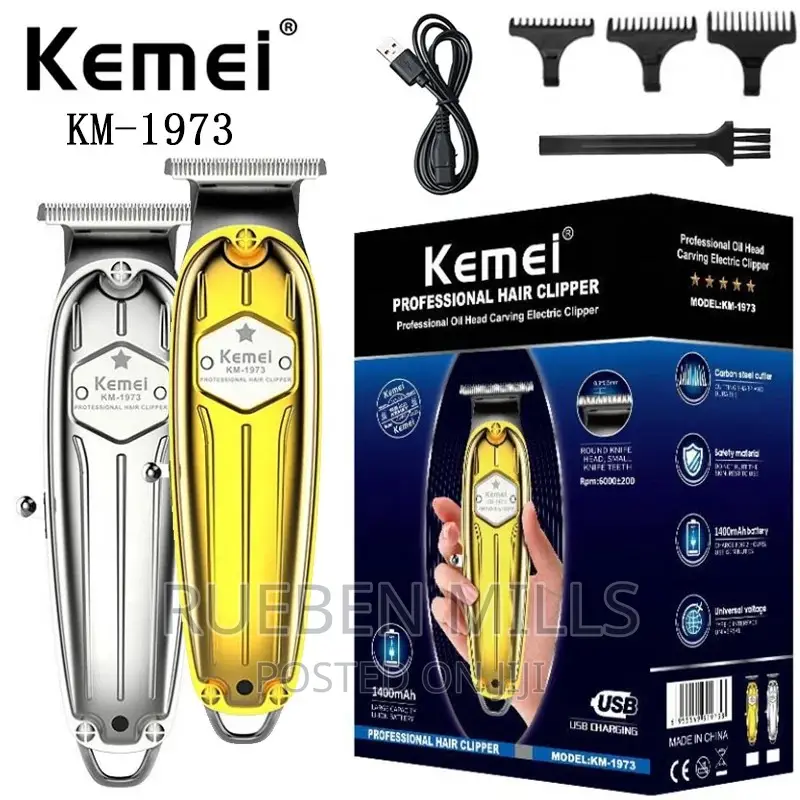 Close Shaving Kemei KM 1973 Beard Trimmer Barbering Machine