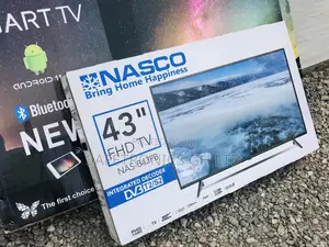 Nasco Black Electric 43 Inches Glossy LED Digital Tv