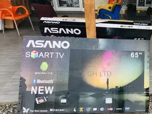 Asano Black Electric 65 Inches Glossy LED Smart UHD Tv