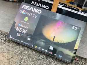 Asano 65 Inches Glossy LED Smart Electric Black UHD Tv