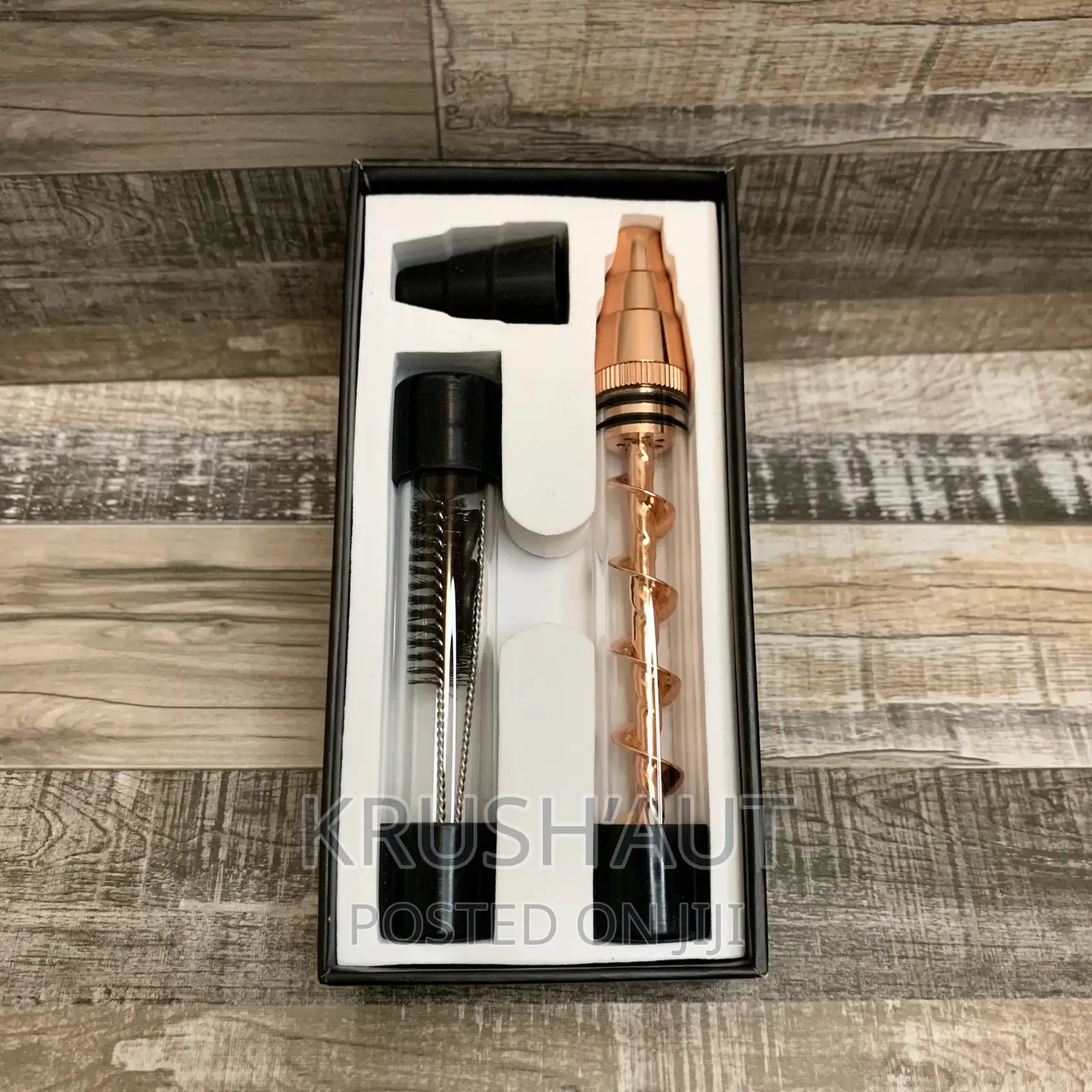 Twist Glass Pipe With Cleaning Kit