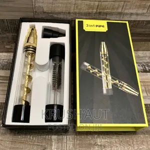 Twist Glass Pipe With Cleaning Kit