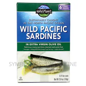 Wild Planet Wild Pacific Sardines-Extra Virgin Olive,6 Cans