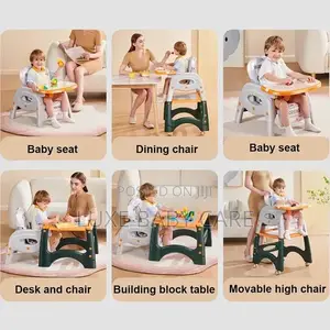6-in-1 Baby High Chair,Multifunctional Infant Feeding Chair