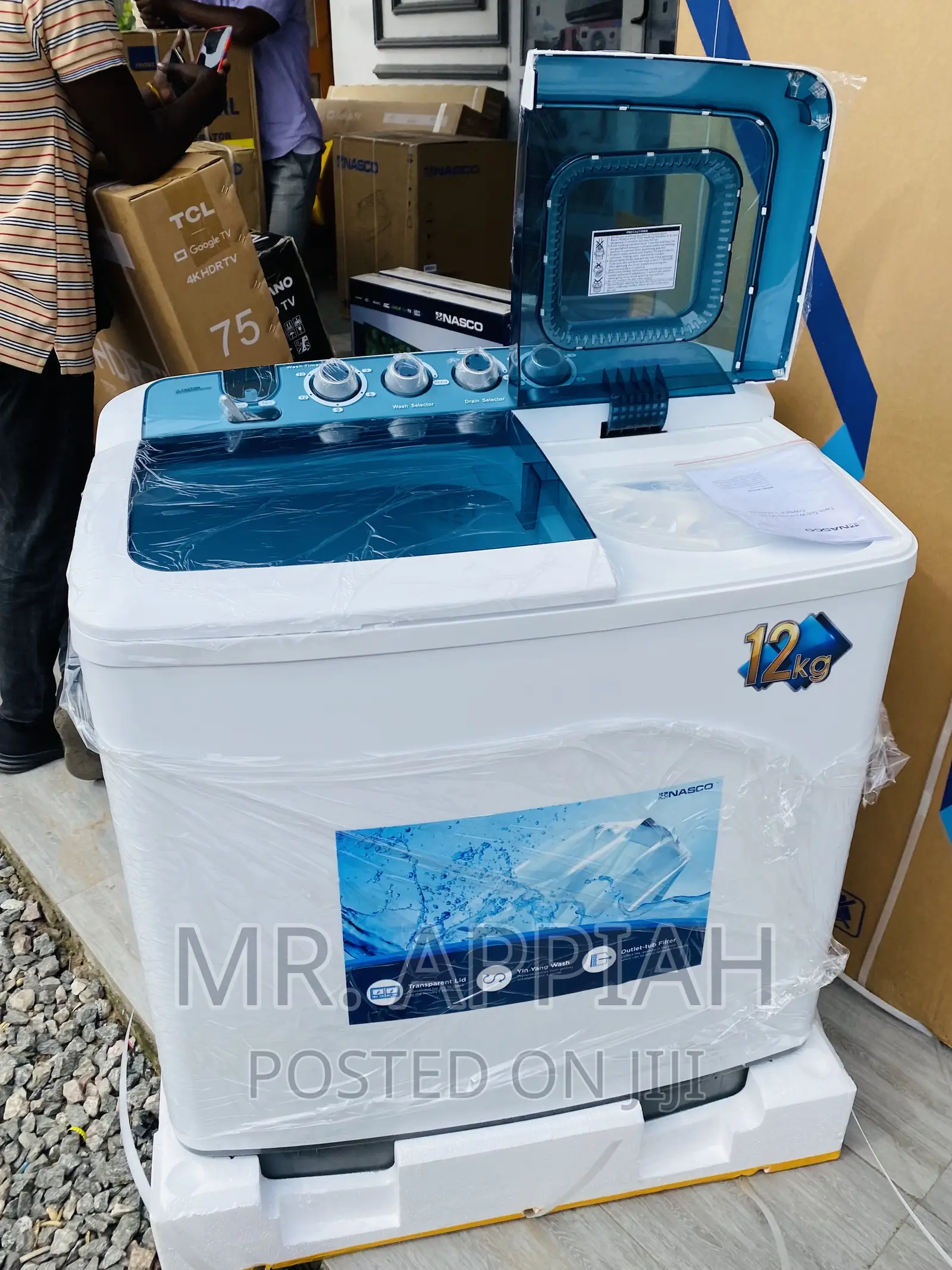Energy Efficient Nasco 12kg Twin Tap  Washing Machine