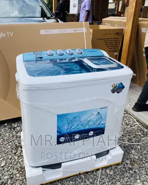 Newly in Stock Nasco 12kg Twin Tap Washing Machine.