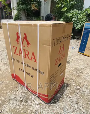 Brand New Zara 7kg Twin Tap Electric Washing Machine.