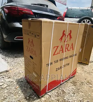 Newly in Stock Zara 7kg Twin Tap Washing Machine(White).