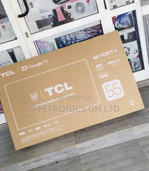 Black Electric 55 Inches Glossy LED Smart P635 HDR TCL Tv