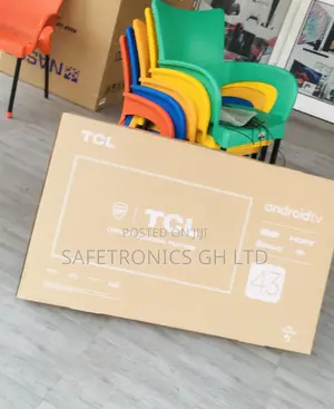 Black Smart Electric 43 Inches Glossy LED TCL HDR P635 Tv