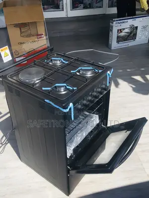50x50 Oven With Grill Volcano Black 1 Electric 3 Gas Burner