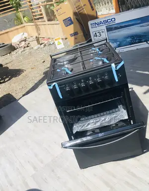 Oven With Grill 50x50 Volcano Black 1 Electric 3 Gas Burner