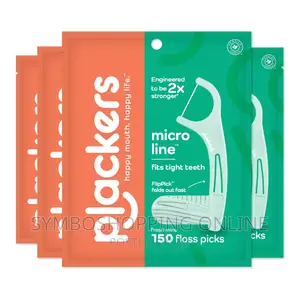 Plackers Micro Line Fits Tight Teeth Dental Floss Pick - 150 Count