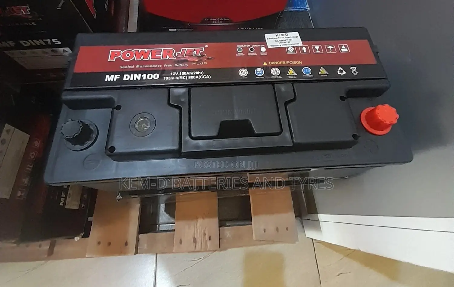 19 Plate Powerjet Battery -12v 100ah Range Rover Touareg GLS