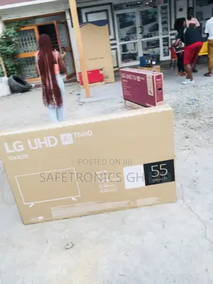 UQ70 55 Inches Glossy LED Smart Electric UHD Black LG Tv