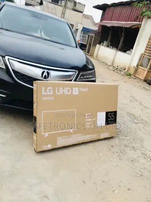 55 Inches Glossy LED Black Electric Smart UQ70 LG UHD Tv