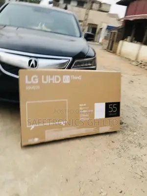 UQ70 55 Inches Glossy LED Electric LG UHD Smart Black Tv