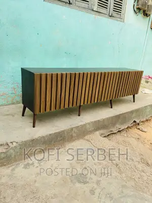Wooden Tv Stand With Panel Doors