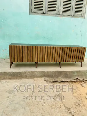 Wooden Tv Stand With Panel Doors
