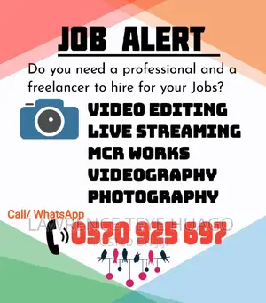 Video Editor/MCR Works/Live Streaming/Music Teacher/Tv Tech