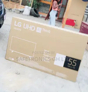 Electric Black UQ70 55 Inches Smart UHD LG Glossy LED Tv