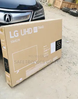 LED Black Smart Electric 55 Inches LG UHD UQ70 Glossy