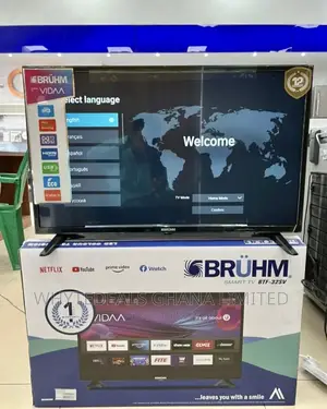 Bruhm 43" Smart Led Tv| Bluetooth| Netflix| Youtube|Voice-control|2026