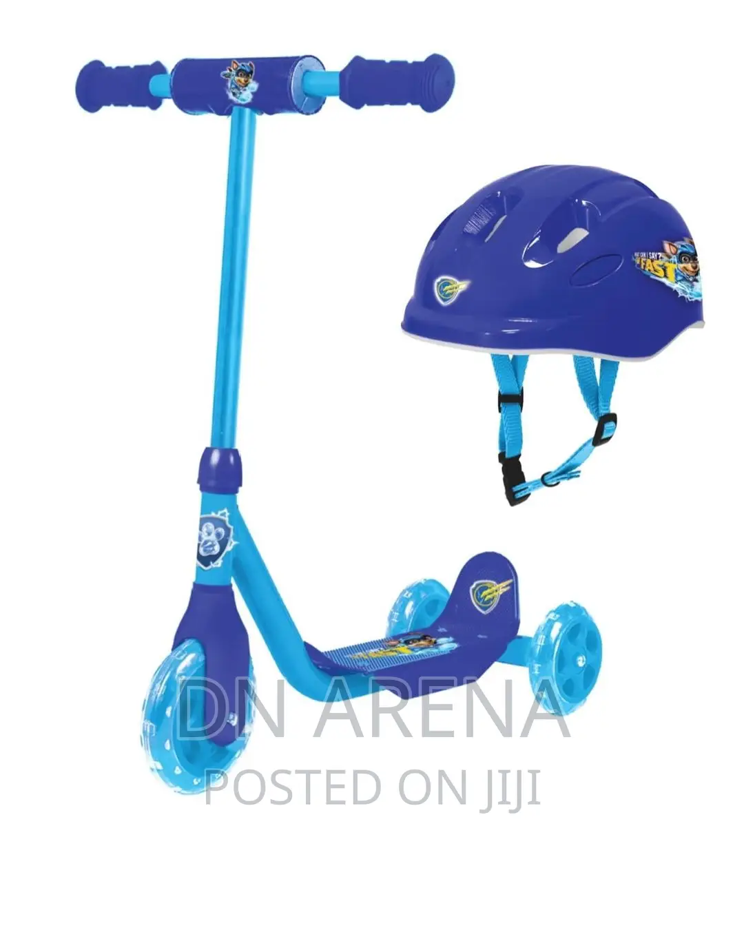 PAW Patrol The Mighty Movie Chase 3 Wheel Scooter Helmet