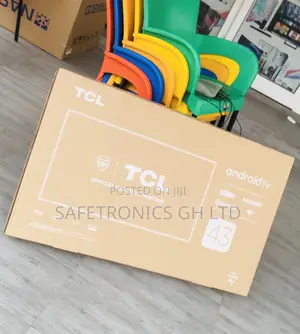 TCL Glossy Black Smart Electric 43 Inches P635 HDR TCL Tv