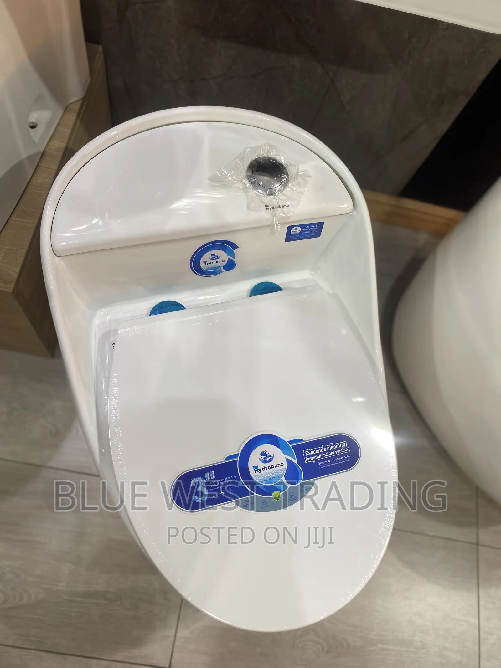 White Egg Shaped Water Closet