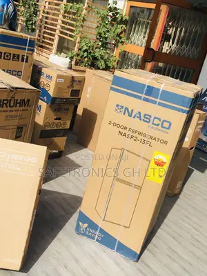 Gray Nasf2-13fl Nasco Doubledoor Topfreezer Fridge