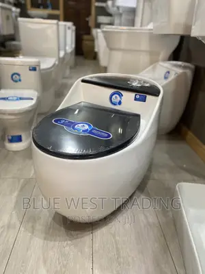 Egg Shaped Water Closet (BLACK AND WHITE)
