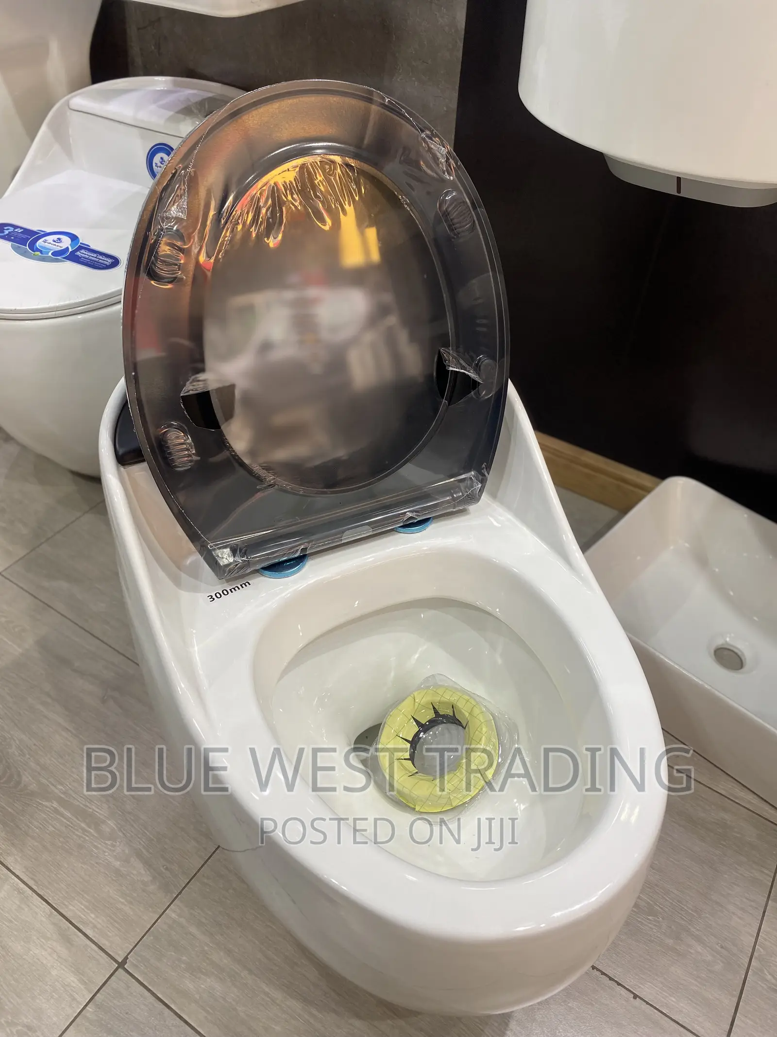 Egg Shaped Water Closet (BLACK AND WHITE)
